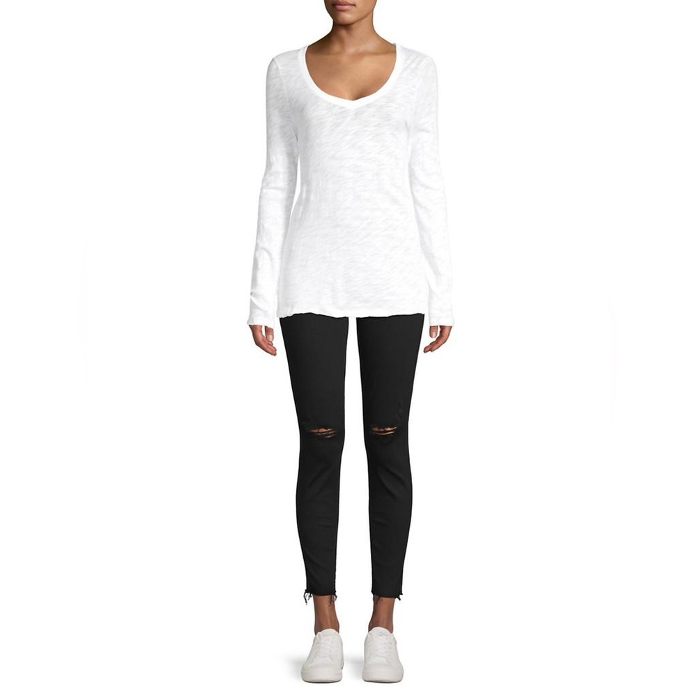 ATM - Anthony Thomas Melillo - Women’s small  LS- White- + condition!